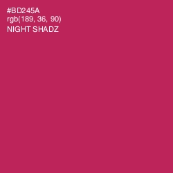 #BD245A - Night Shadz Color Image